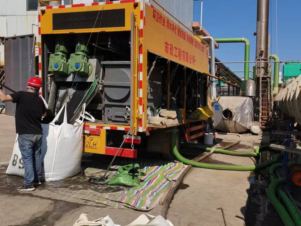 桂林淤泥压干处理